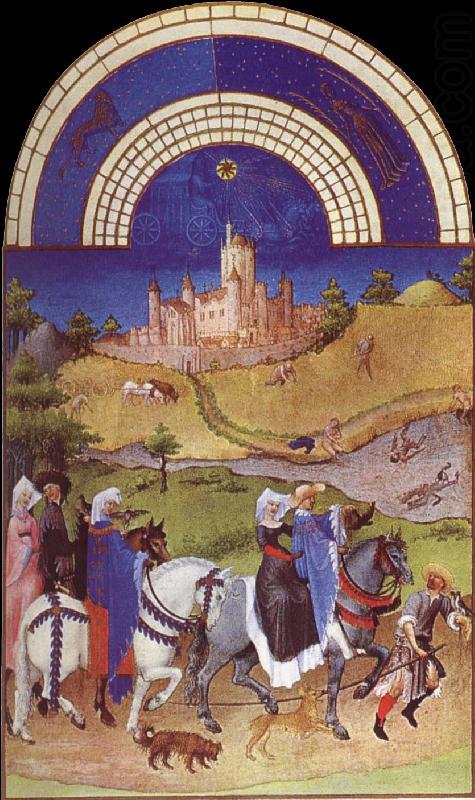 Brod Limbourg, August  from Les Tres Riches Heures du Duc de Berry, unknow artist